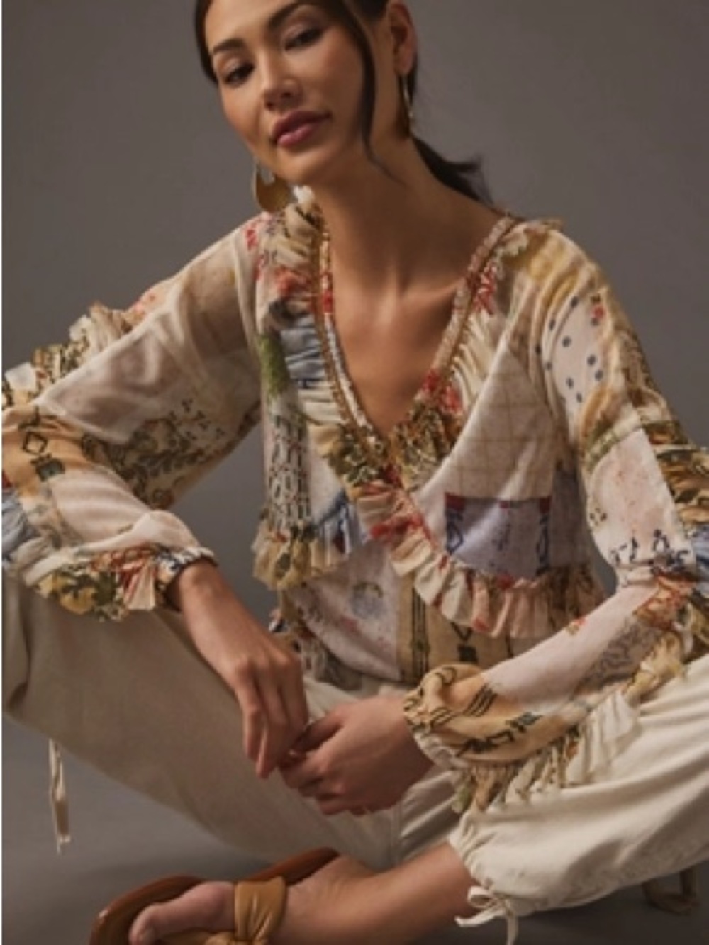 Tiny Ruffled Babydoll Tunic from Anthropologie.